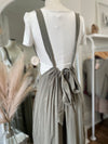 Cropped Vibin Boho Jumpsuit-Olive