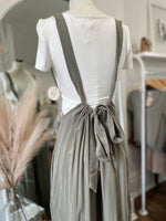 Cropped Vibin Boho Jumpsuit-Olive