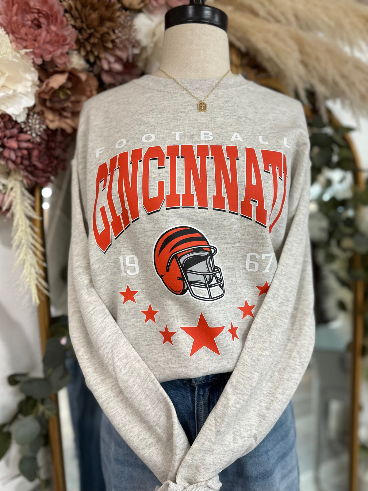 Cincinnati Stars Crewneck Sweatshirt-Oatmeal Heather