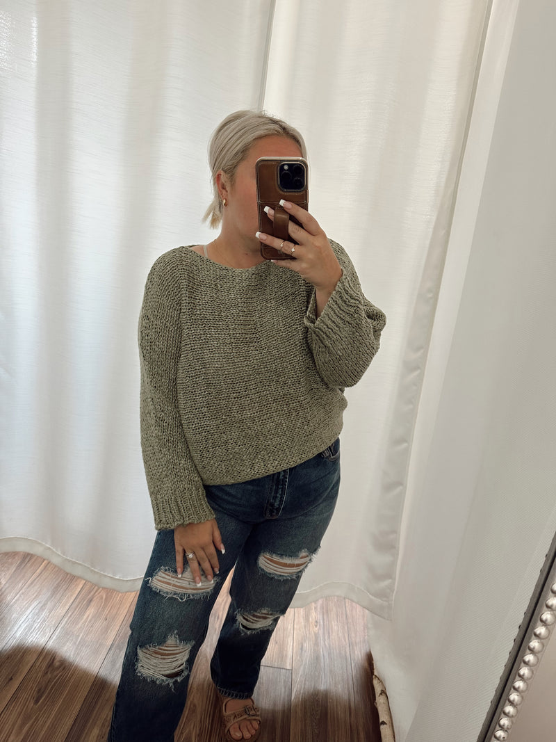 Got To Go Sweater-Sage