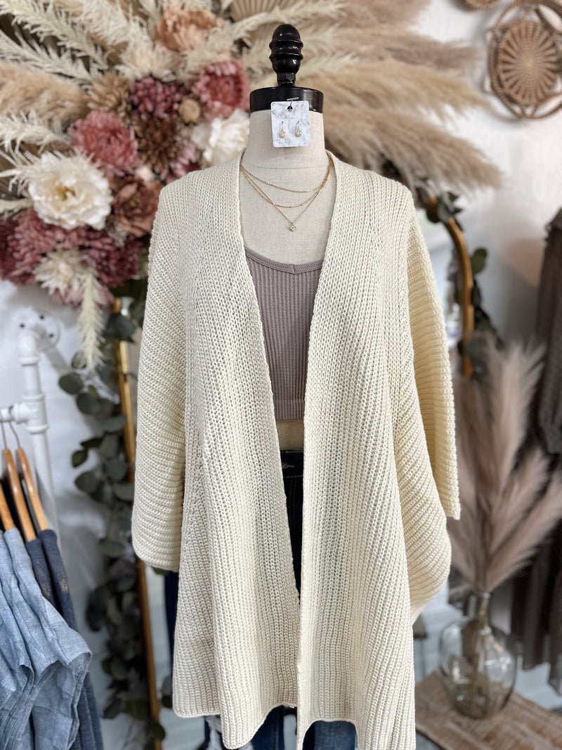 Always Comfy Open Sweater