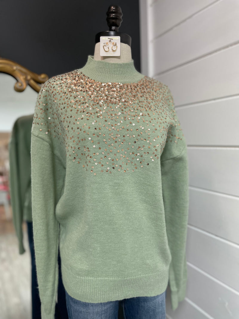 Rain Glitter On Me Sweater