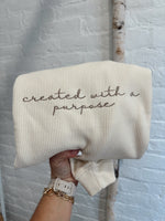 "Created With Purpose" Corded Crewneck