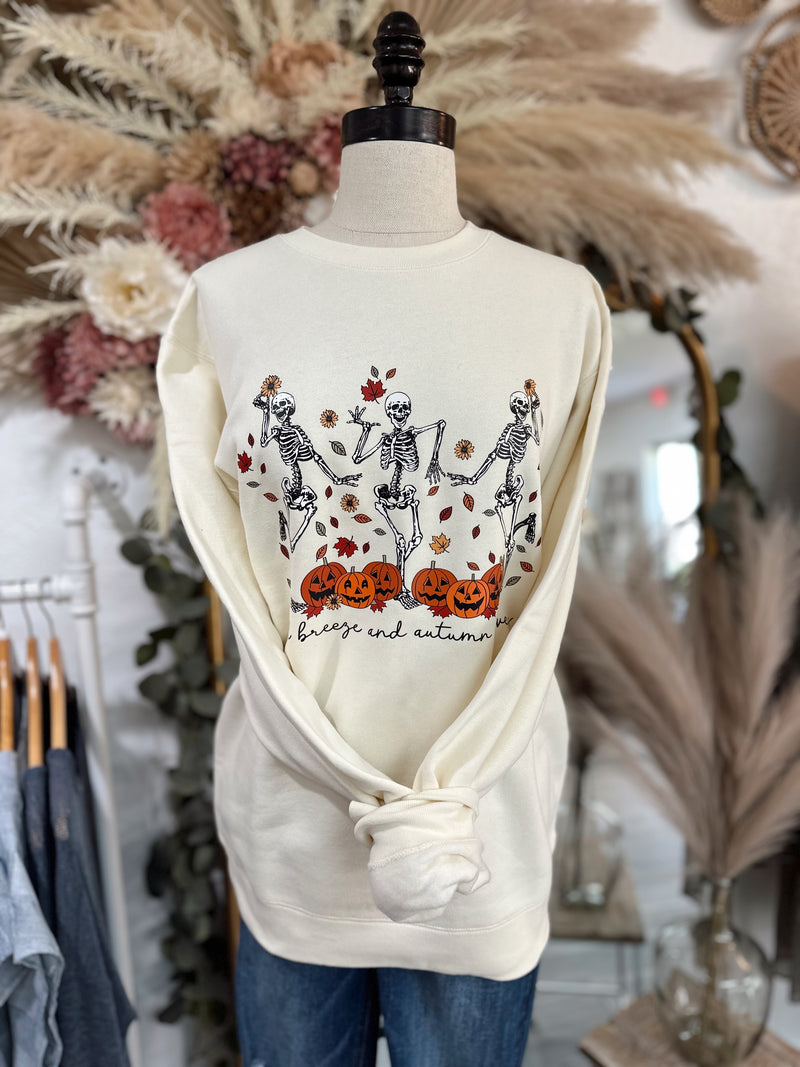 Fall Breeze & Autumn Leaves Crewneck
