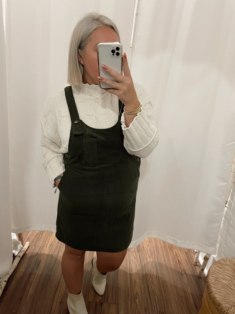 Filled With Hope Corduroy Mini Dress