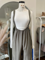 Vibin Boho Jumpsuit-Olive