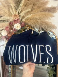**PREORDER** Custom Spirit Quarter Zip Sweatshirt-Navy