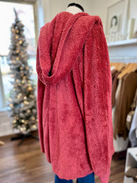 Snuggle Me Up Jacket-Red