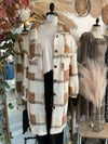 Love Me Some Plaid Long Teddy Shacket-Camel