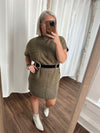 Sweater Weather Dress -Olive