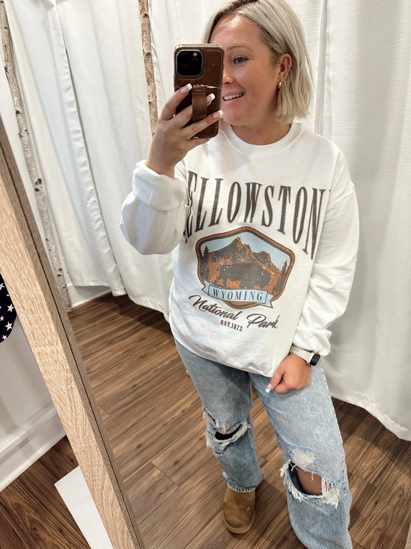 National Park Oversized Graphic Sweatshirt