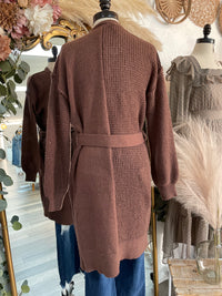 Elena Waffle Cardigan