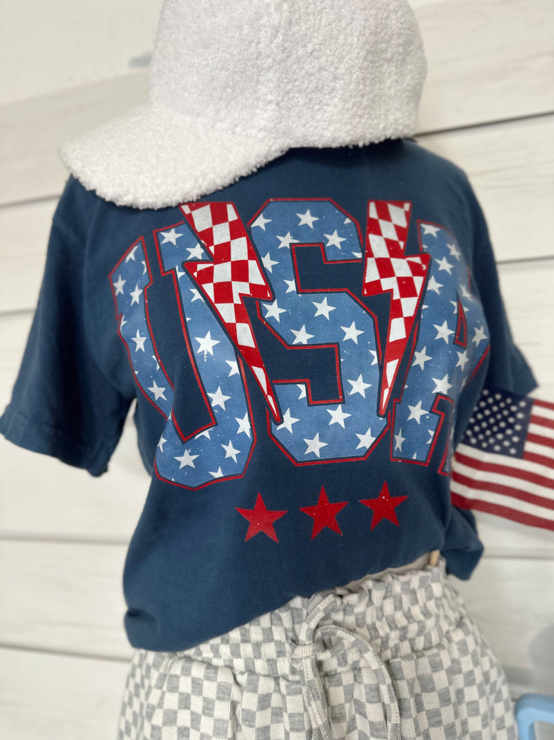 USA Lightning Bolt Tee
