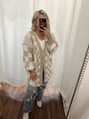 Gentle Heart Checkerboard Cardigan-Neutral