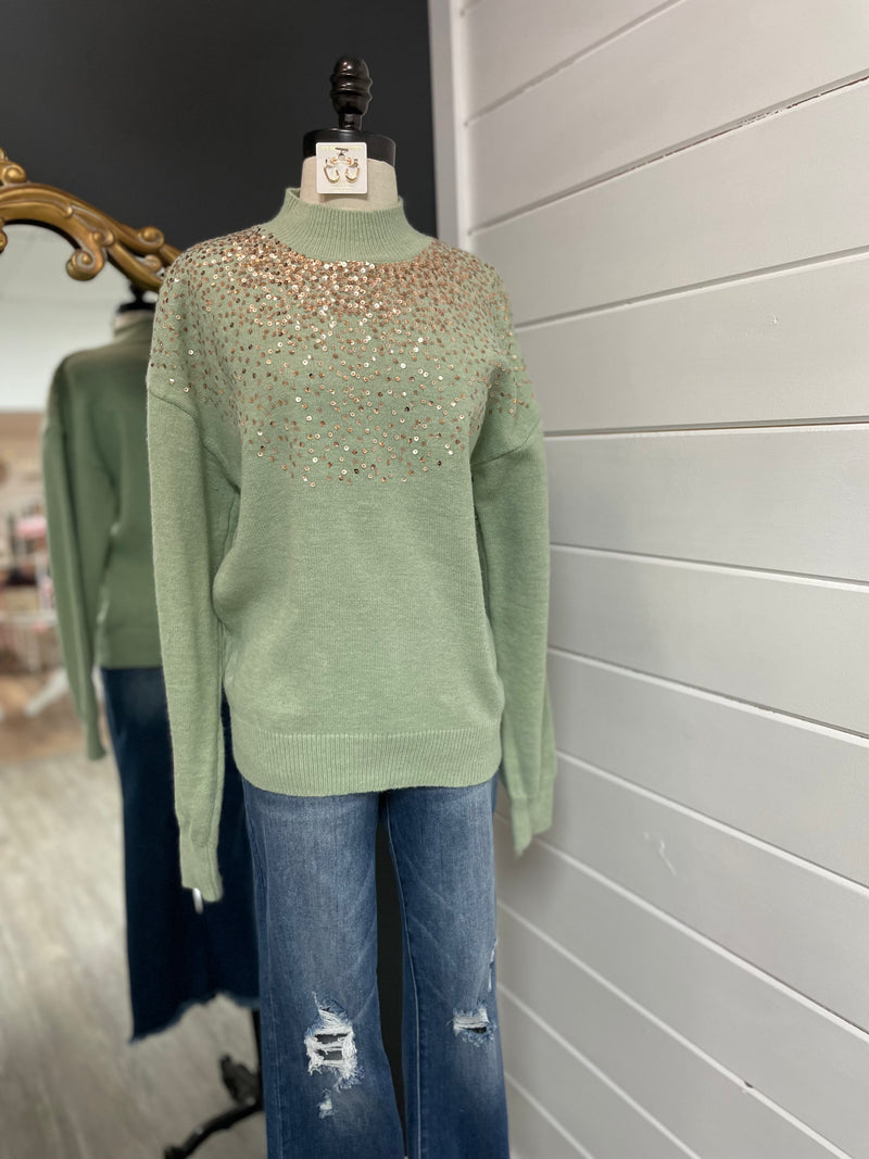 Rain Glitter On Me Sweater