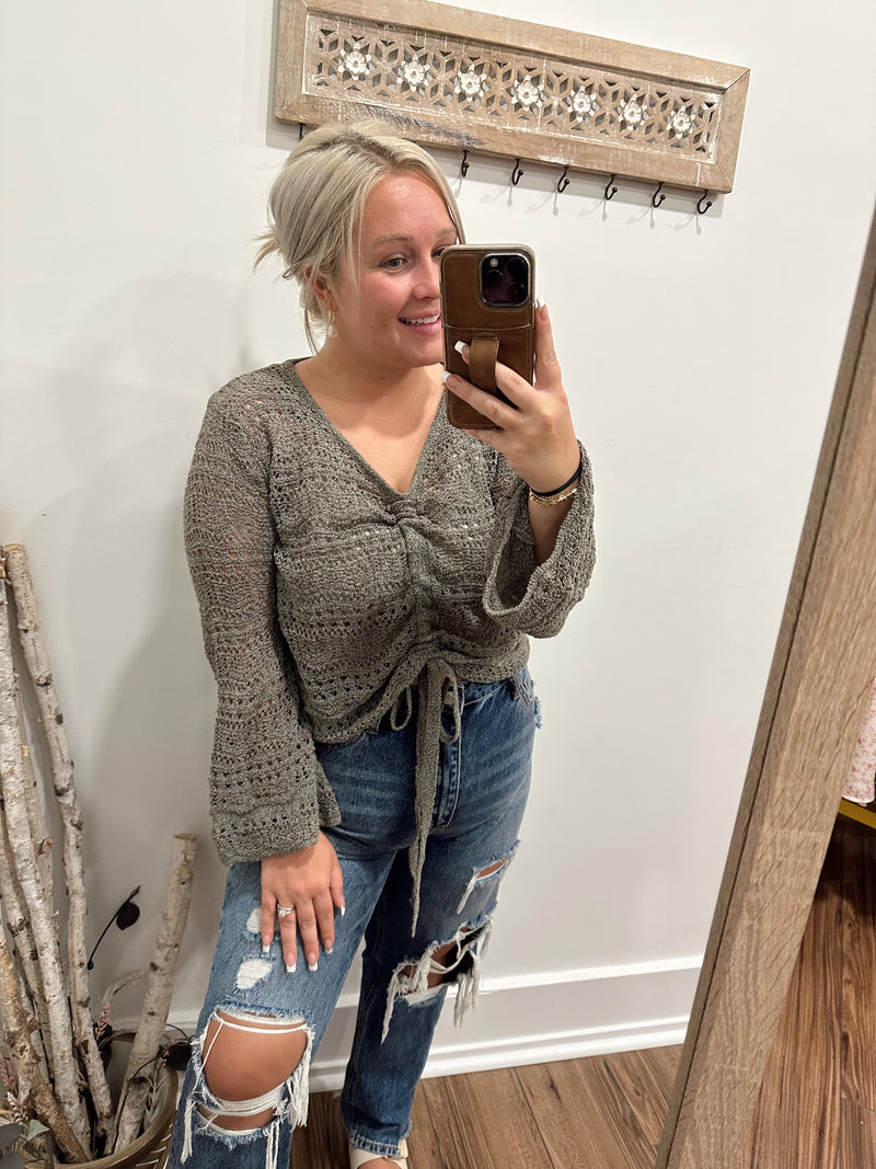 Jules Crochet Top-G Mint