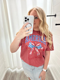 America Bow Tee