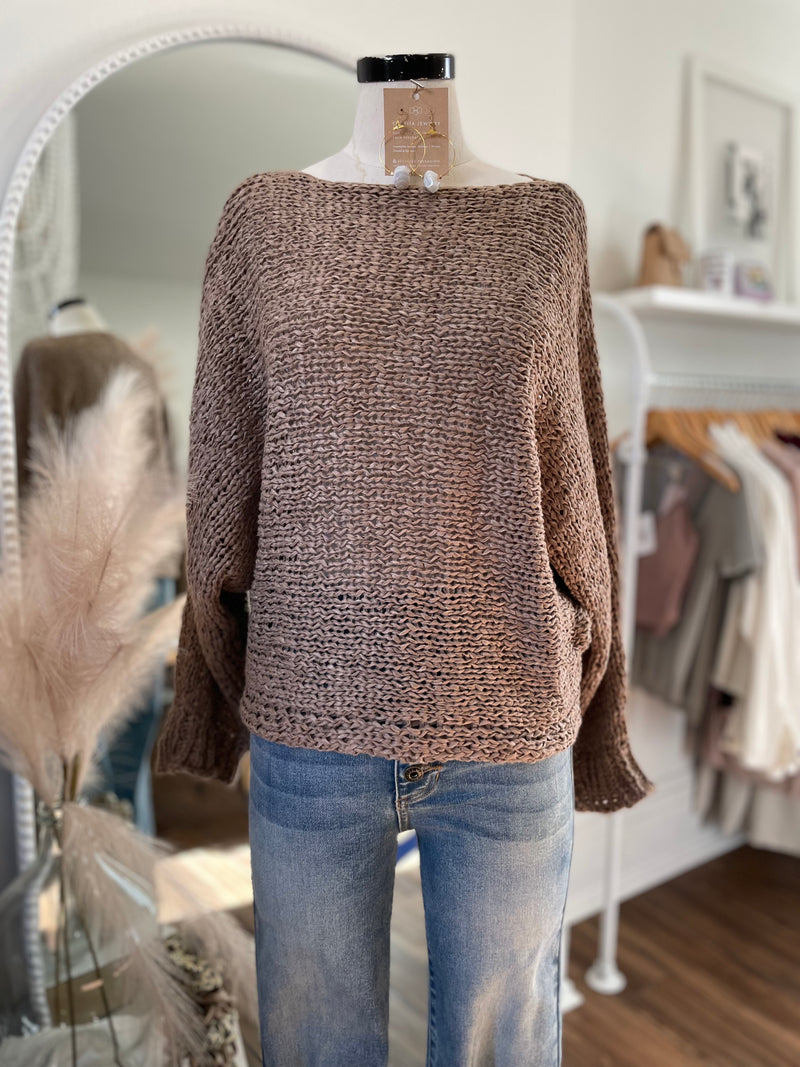 Got To Go Sweater-Mocha