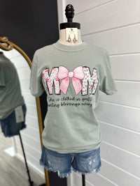Mom Bow Graphic Tee