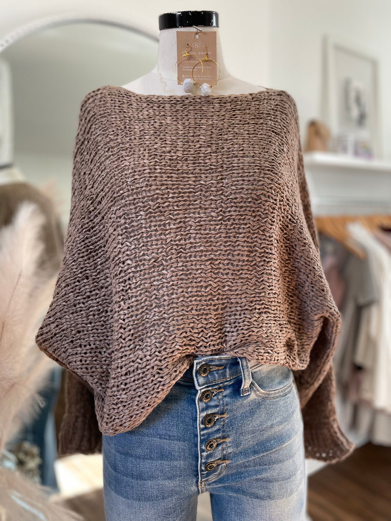 Got To Go Sweater-Mocha