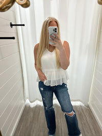 Lofflin Pleated Blouse Tank