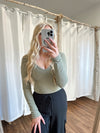 Lainie Ribbed Top-Vintage Olive