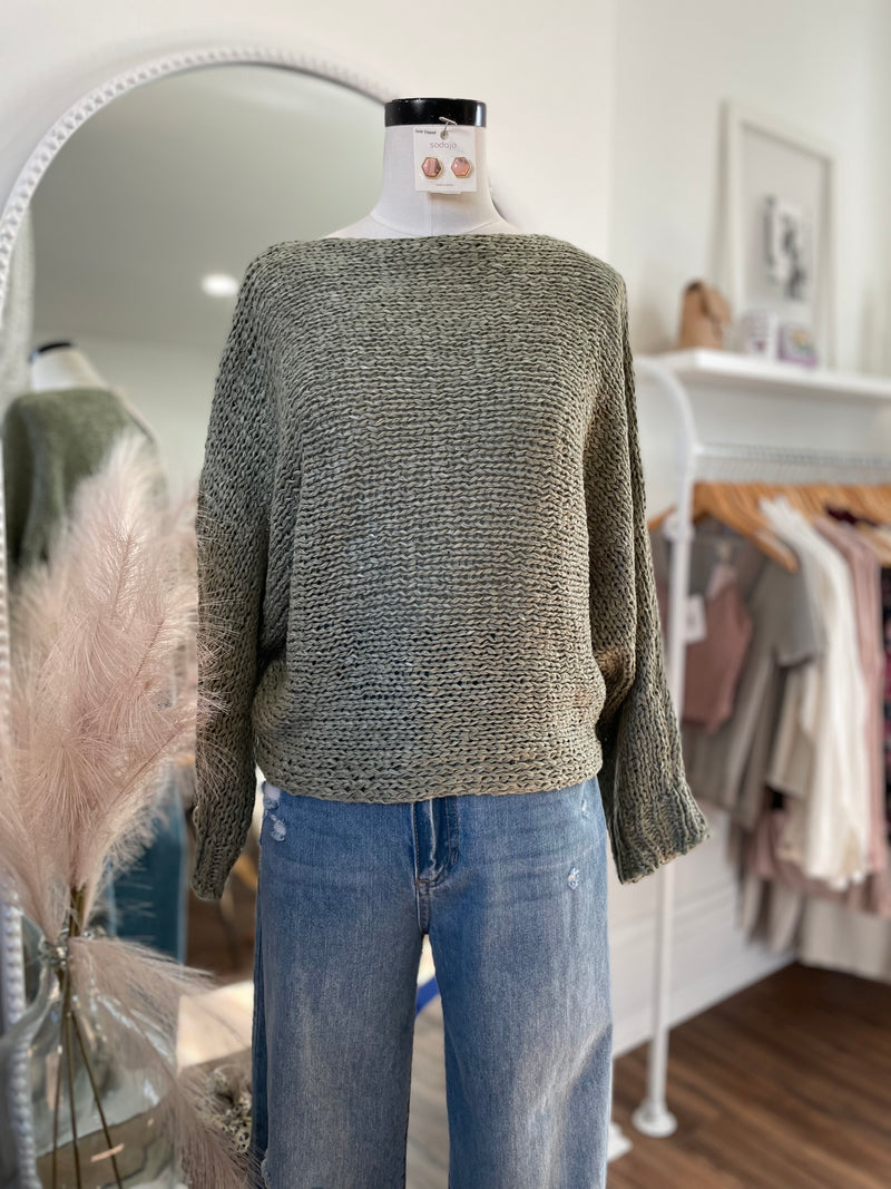 Got To Go Sweater-Sage
