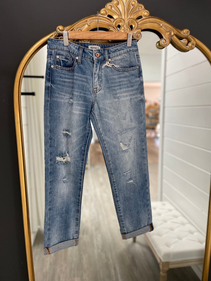 Aylin Relaxed Roll Up Skinny Jean