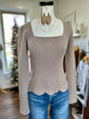 Gracie Scalloped Sweater