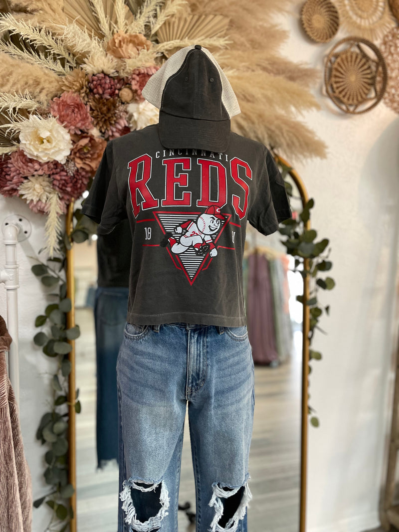 Vintage Cropped 1881 Baseball Tee