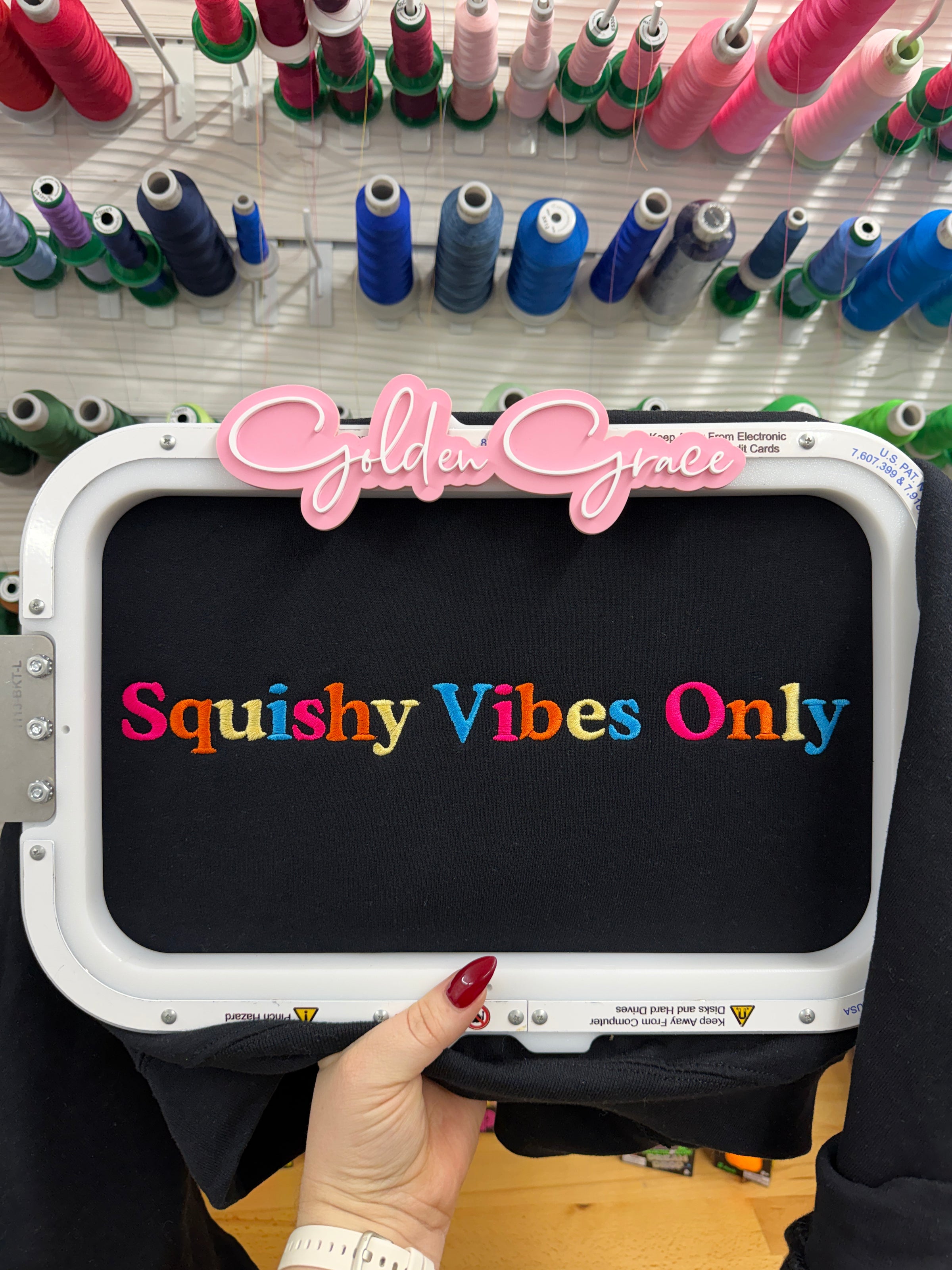 Squishy Vibes Only-Black Sweatshirt