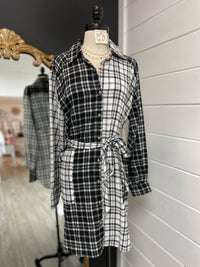 Fashion Forward Long Plaid Top/Dress