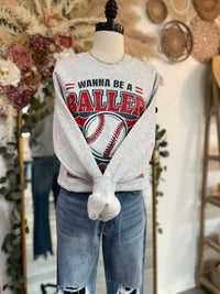 Baller Baseball Crewneck