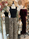Stay Wild Leopard Drawstring Pants