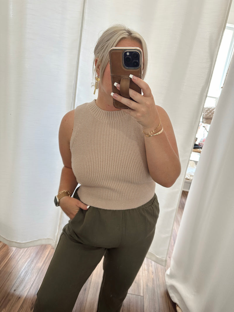 Coastal Girl Mock Neck Sweater