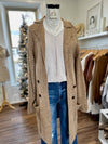 Carli Long Cardigan-Camel