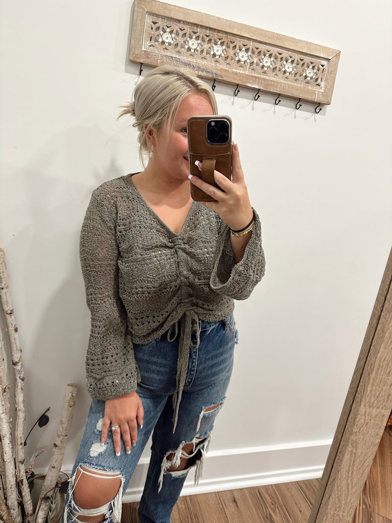 Jules Crochet Top-G Mint