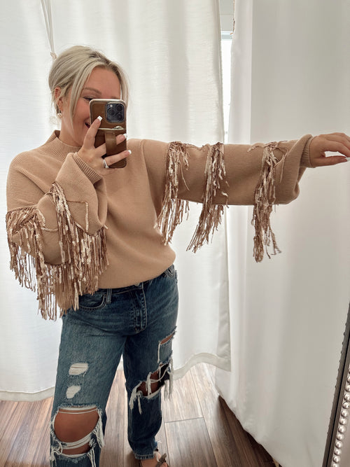 Glitter & Spice Sequin Sweater