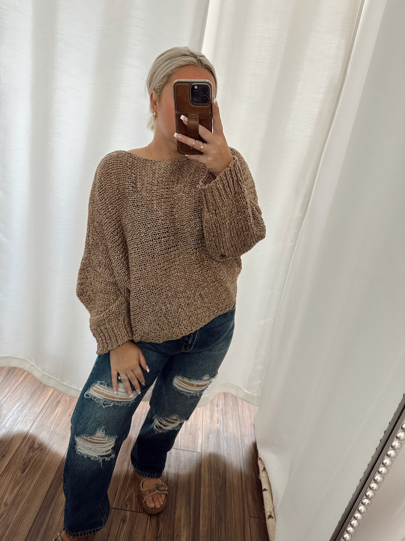 Got To Go Sweater-Mocha