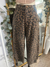 Love Ya Leopard Barrel Jeans
