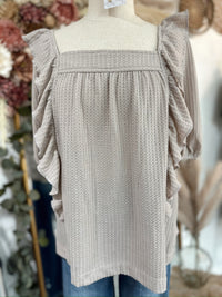 Here I Am Ruffled Top