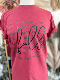 Fall Words Tee