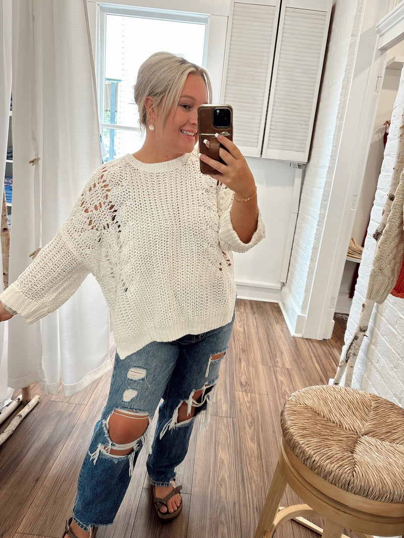 In The Moment Hi-Lo Sweater