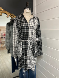 Fashion Forward Long Plaid Top/Dress