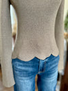 Gracie Scalloped Sweater