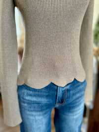 Gracie Scalloped Sweater