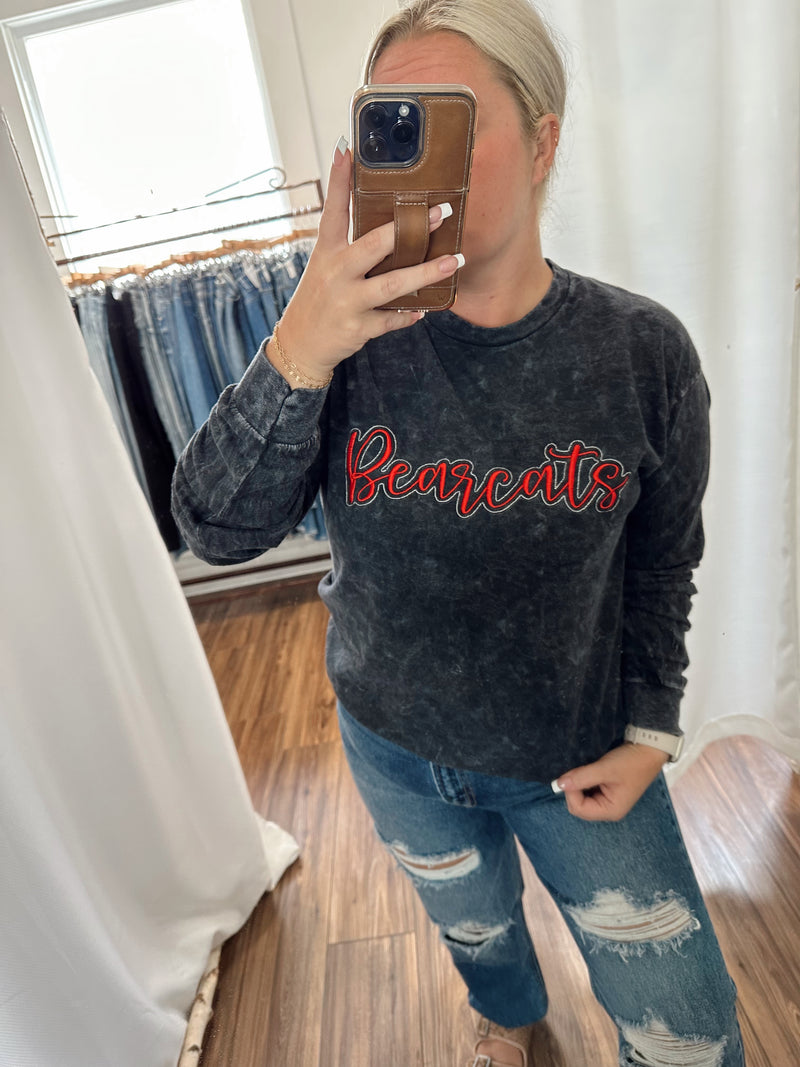 Bearcats Mineral Wash Long Sleeve
