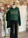 **PREORDER** Custom Spirit Quarter Zip Sweatshirt-Forest Green