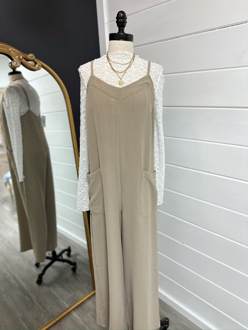 Bare Minimum Textured Jumpsuit