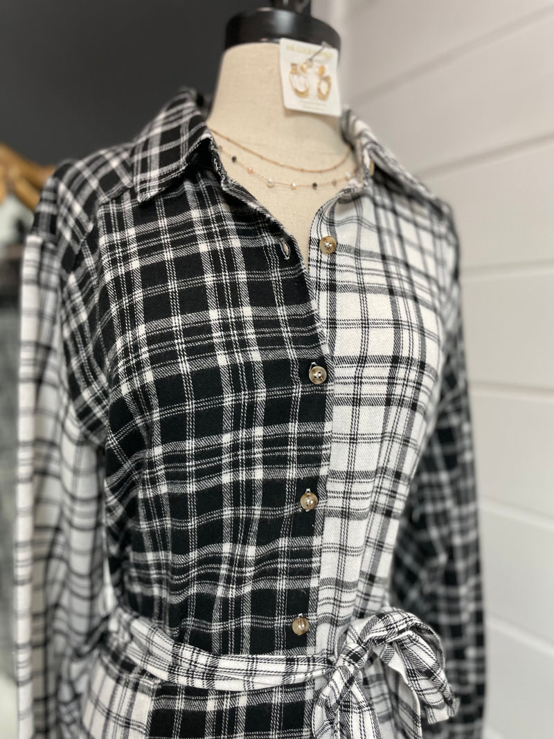 Fashion Forward Long Plaid Top/Dress